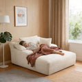 Sofa Boneless, Cloud Sofa mit Schlaffunktion 172cm Beige, Aivermeil