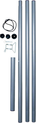 SportFit Sonnensegel, Stahlmast-Set 2, 5m hoch, 5tlg. Mast Segel