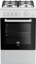 Beko FSG52010FW Stand Herd, Gaskochfeld, 50 cm