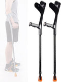 DBOATB Nordic-Walking-Stöcke, Gehhilfen für Senioren Aluminium Unterarmkrücken, Faltkrücken Erwachsene mit rutschfesten Spitzen, Gehhilfen zum Gehen
