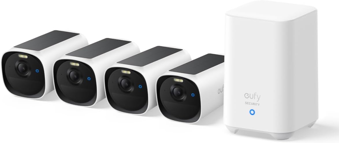 eufy Security ANKER E40 4- eufyCam Kamera, Set mit Homebase 2