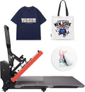 ColorSub Druckpressen, für T-Shirts 38 × 38 cm, Teflon Transferpresse Hitzepresse Mit Schienen
