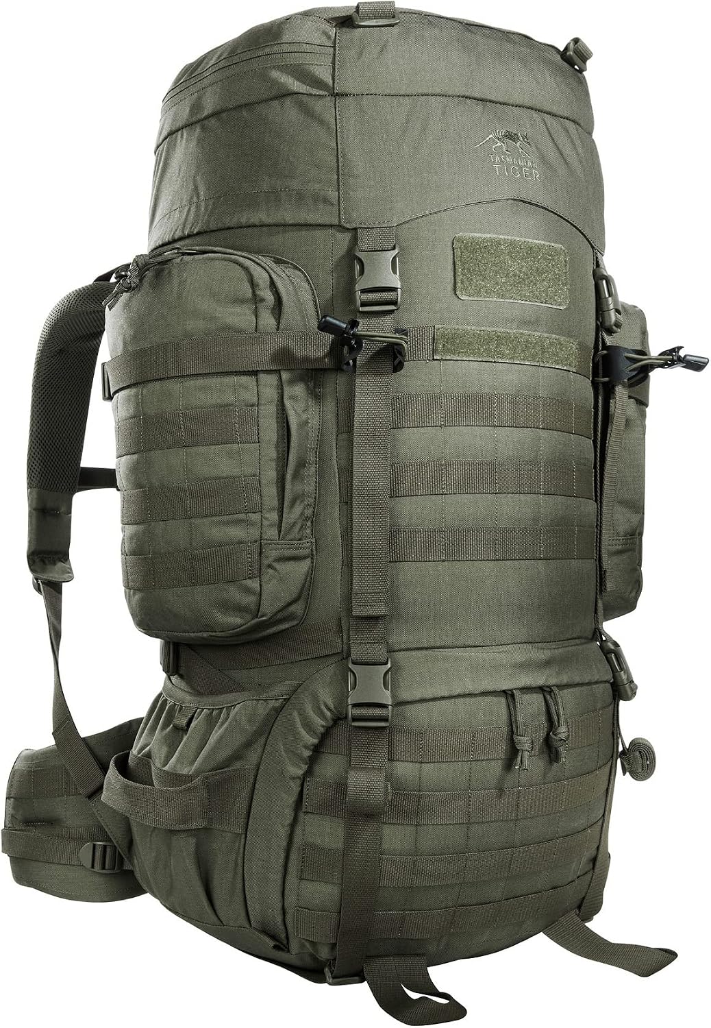 Tasmanian Tiger Wanderrucksäcke, TT Raid Pack MKIII 52 Liter Militär Outdoor Rucksack mit abnehmbarem Hüftgurt