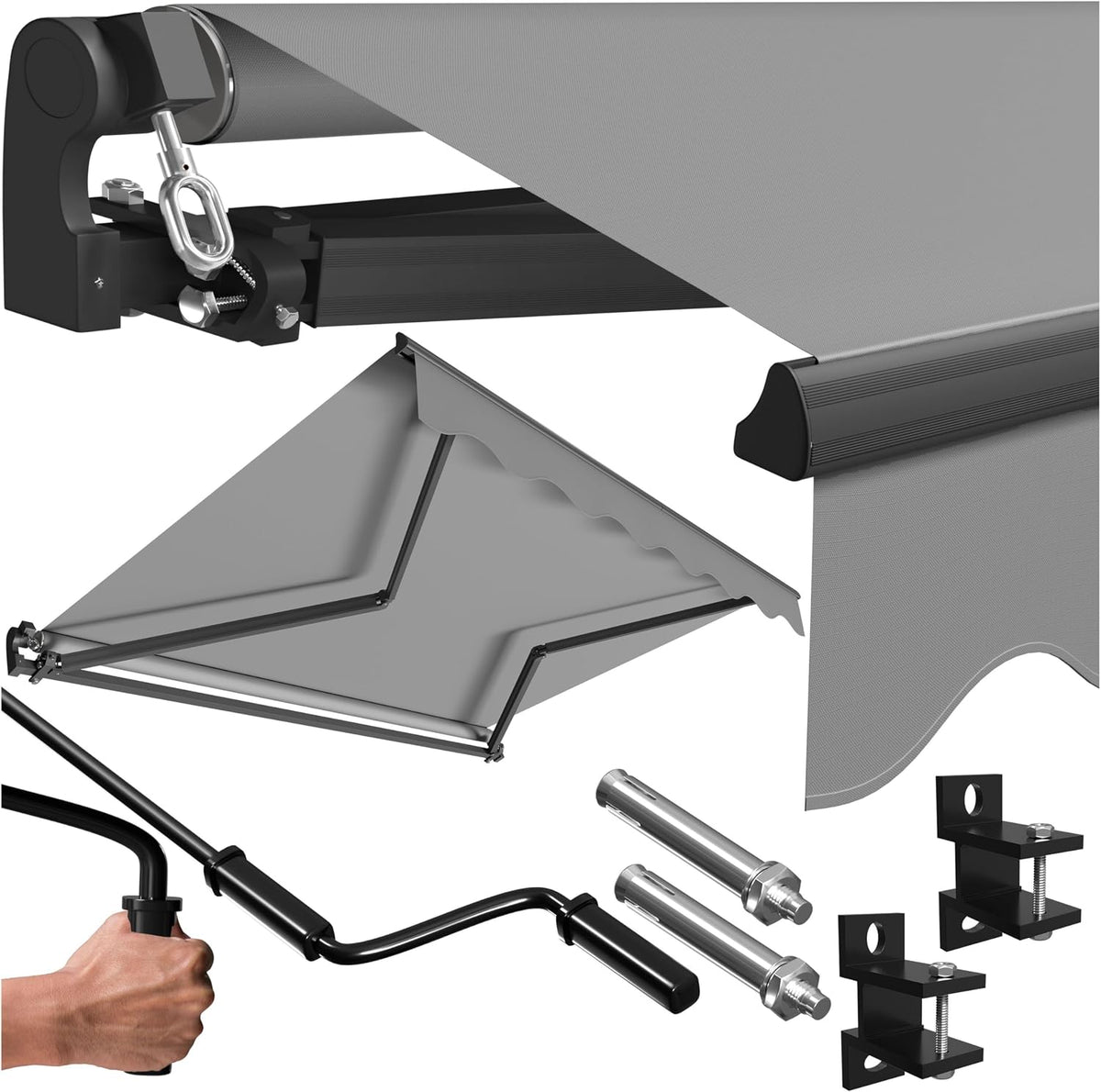 KESSER ® Gelenkarm Markise, Grau