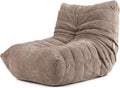 Lounge- & Cocktailsessel, Enzo Chenille Bodenstuhl mit Schaumstofffüllung, Beige, Icon