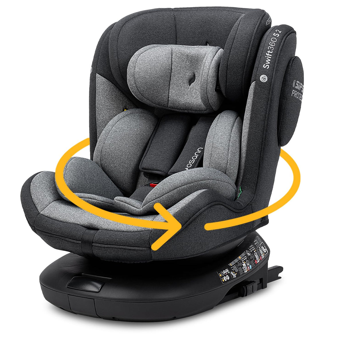 Osann Autositze, Swift360 S 2 Reboarder 360 drehbar mit Isofix, Kindersitz ab 1 Jahr