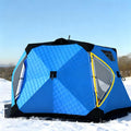 Generisch Instant Pop Up Eisangeln, Shelter Isoliertes Sechseck Zelt für 6-10 Personen mit Herd Jack Portable Shanty