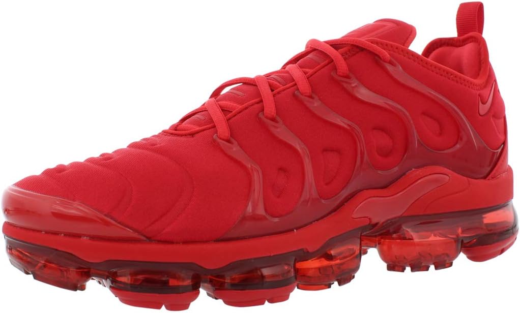 NIKE Straßenlaufschuhe, Air Vapormax Plus Sportschuhe für Herren, wolfgrau/schwarz/weiß 924453 007, 41 EU