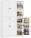 FirFurd Midi- & Hochschränke, Küchenschrank mit Gewürzregal, Mehrzweckschrank, Buffetschrank