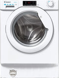 CANDY Waschmaschine, CBD485D1E/1-S Einbau Waschtrockner/Waschtrockner voll integriert/8kg Waschen/5kg Trocknen/1400 U/min Weiß