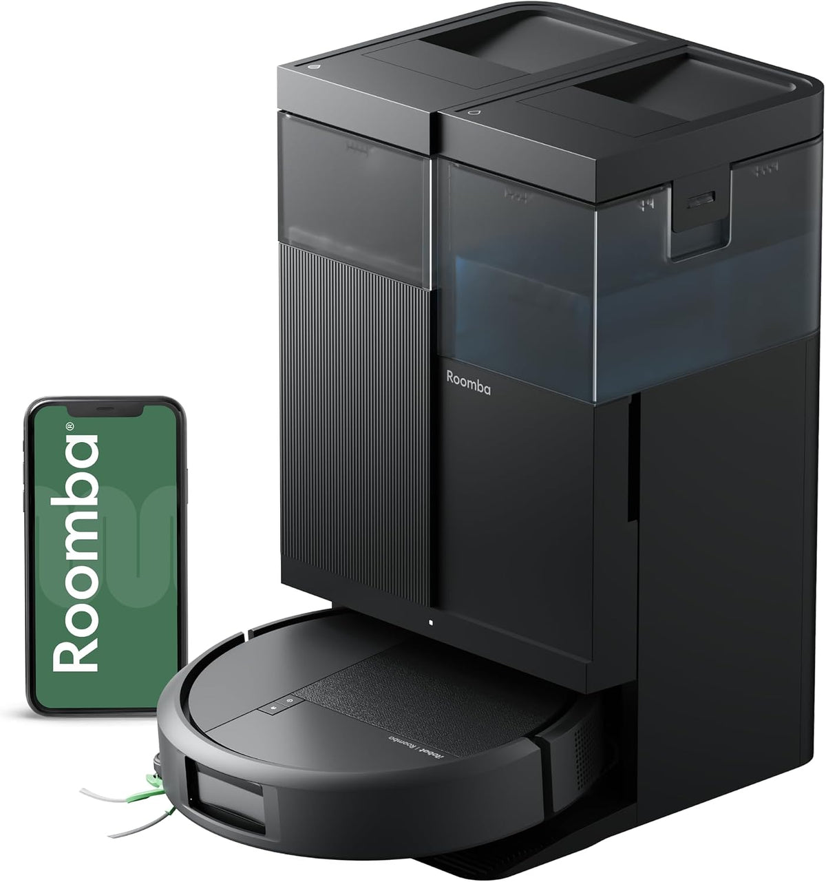 iRobot Staubsaugroboter, Roomba Plus 516 Saugroboter, AutoWash Basis, 75 °C Wischpadwäsche