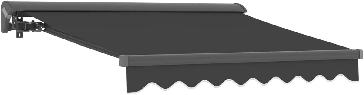 Vana Vana Deutschland Gmbh SP1201EML Halbkassetten Markise, mit LED-Beleuchtung, elektrischer Antrieb, Fernbedienung, graer Rahmen, Maß 3 × 2, 5 m