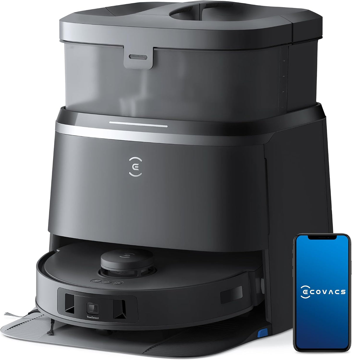 ECOVACS DEEBOT T30 Omni Saugroboter mit Wischfunktion Mini Station Staubsauger, 11.000 PA Saugkraft
