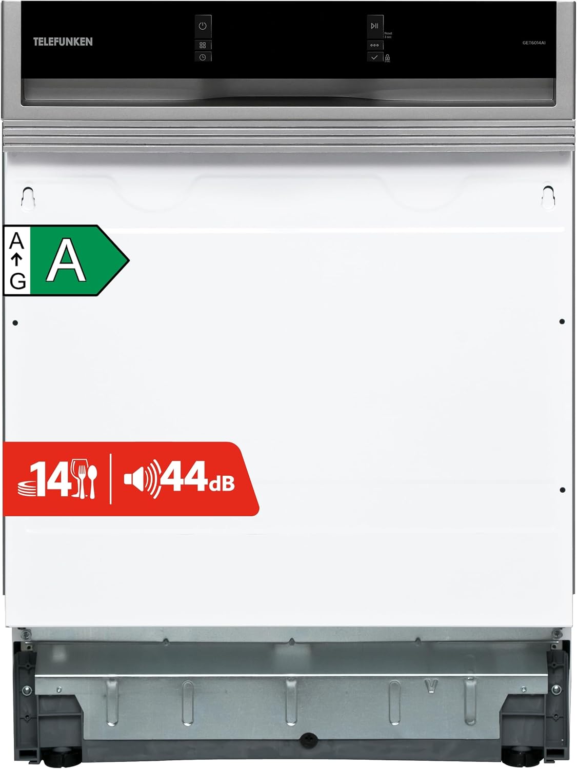 Tischgeschirrspüler, GET6014AI Geschirrspüler 60 cm teilintegrierbar Energieklasse A, TELEFUNKEN