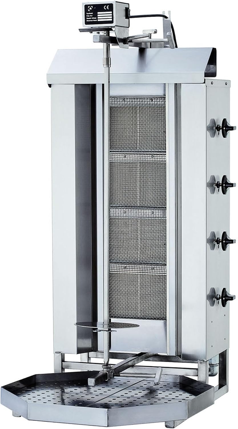 Gastronics Elektrogrills, Döner-/Gyrosgrill 4 Brenner Motor oben (Propangas)