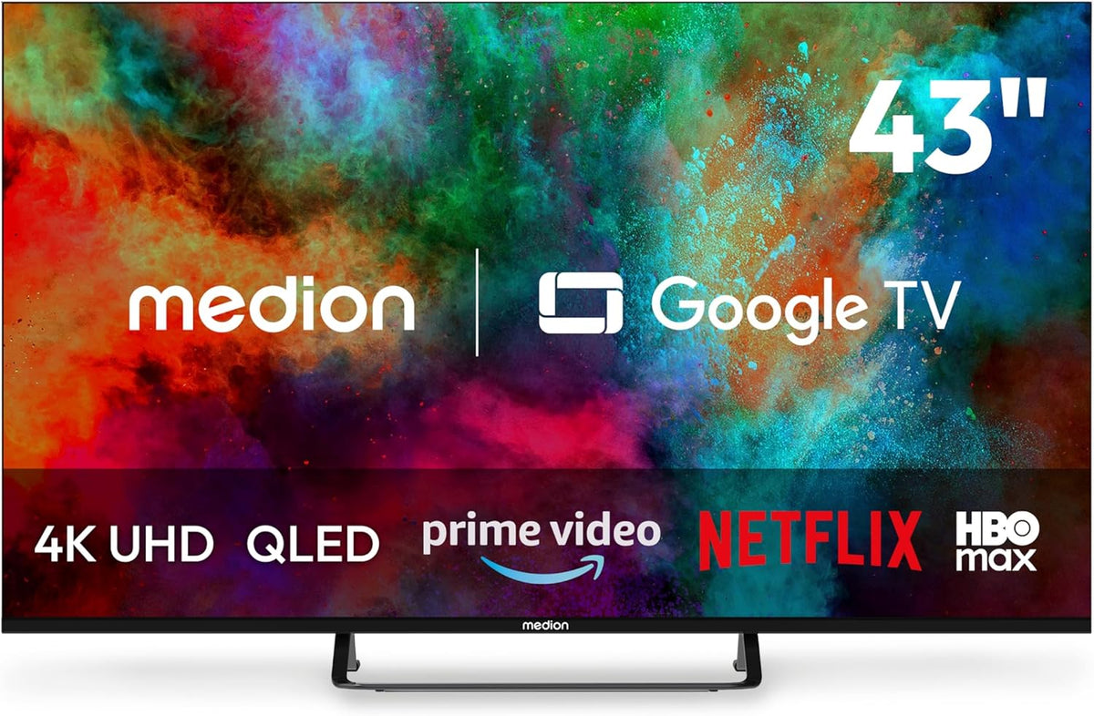 MEDION 108 (43 QLED cm Zoll) Fernseher, 4K Smart TV - MD 843701