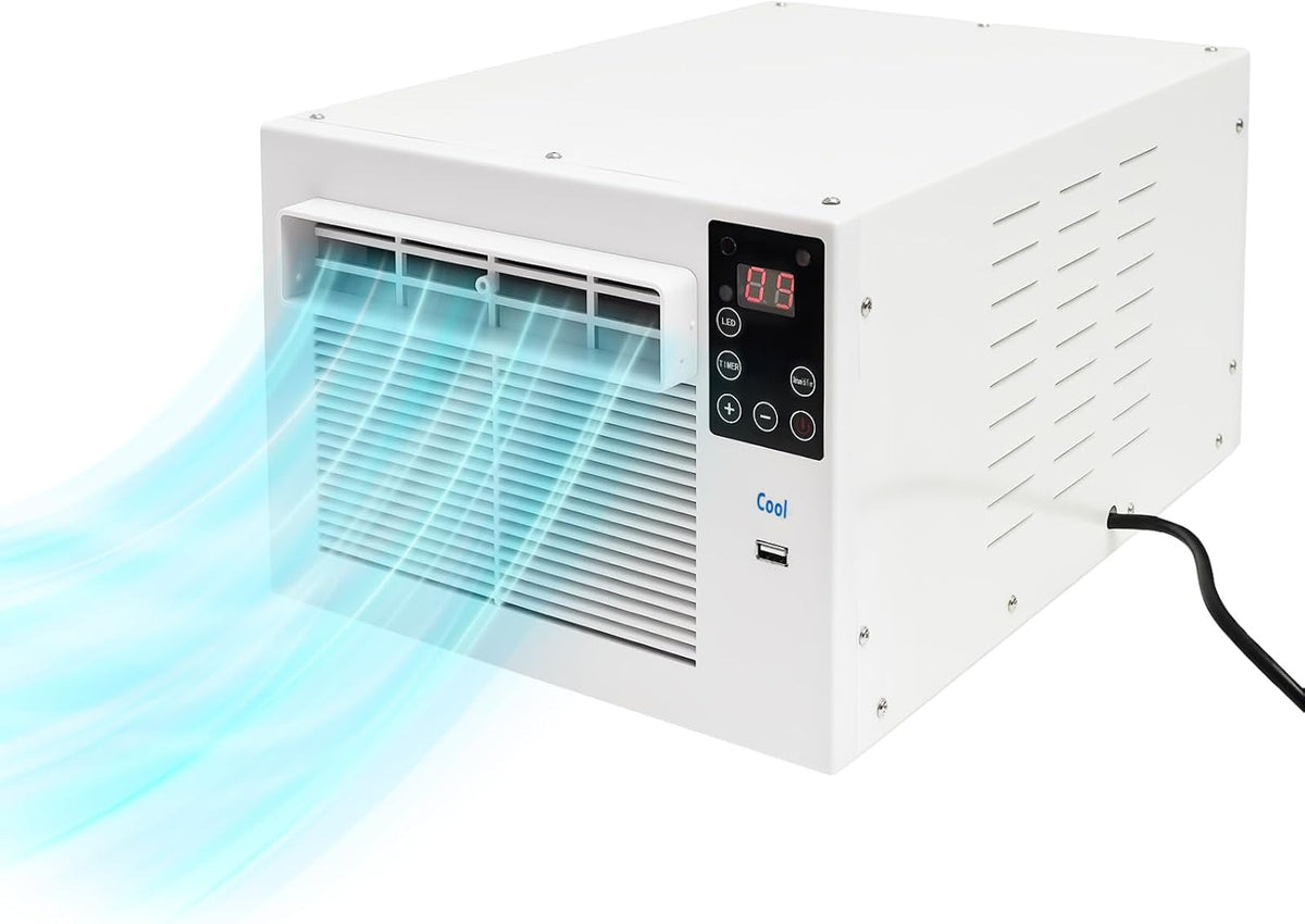 DSYOGX Tragbares Mini-Klimaanlage Klein Halbleiter-Klimageräte Mobile Klimaanlage, Kühlgerät mit Timer-Funktion, 5-8m³ Anwendbarer Raum