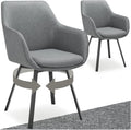 Esszimmerstuhl, ® 2er Set Stuhl drehbar, Esszimmerstühle mit Armlehne, Küchenstühle, Stühle Esszimmer, Drehstühle für Dining Lounge, Esstisch