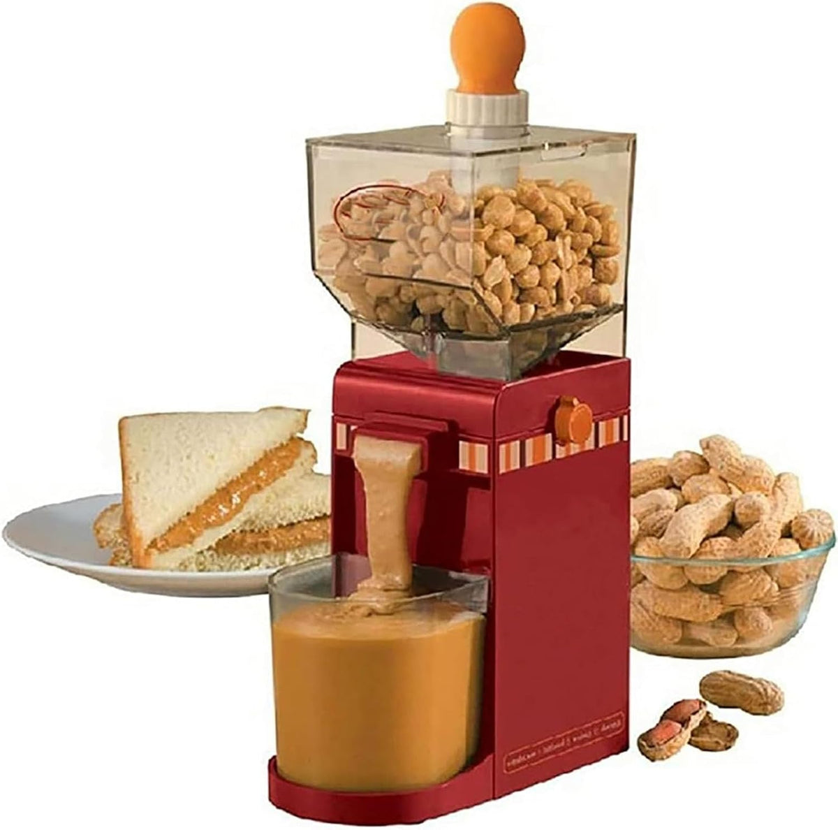 Generisch Elektrische Getreidemühlen, Elektrische Nussbutter-Maschine, 500 ml, große Kapazität, Mühle für Erdnussmandel, Cashew-Sesam