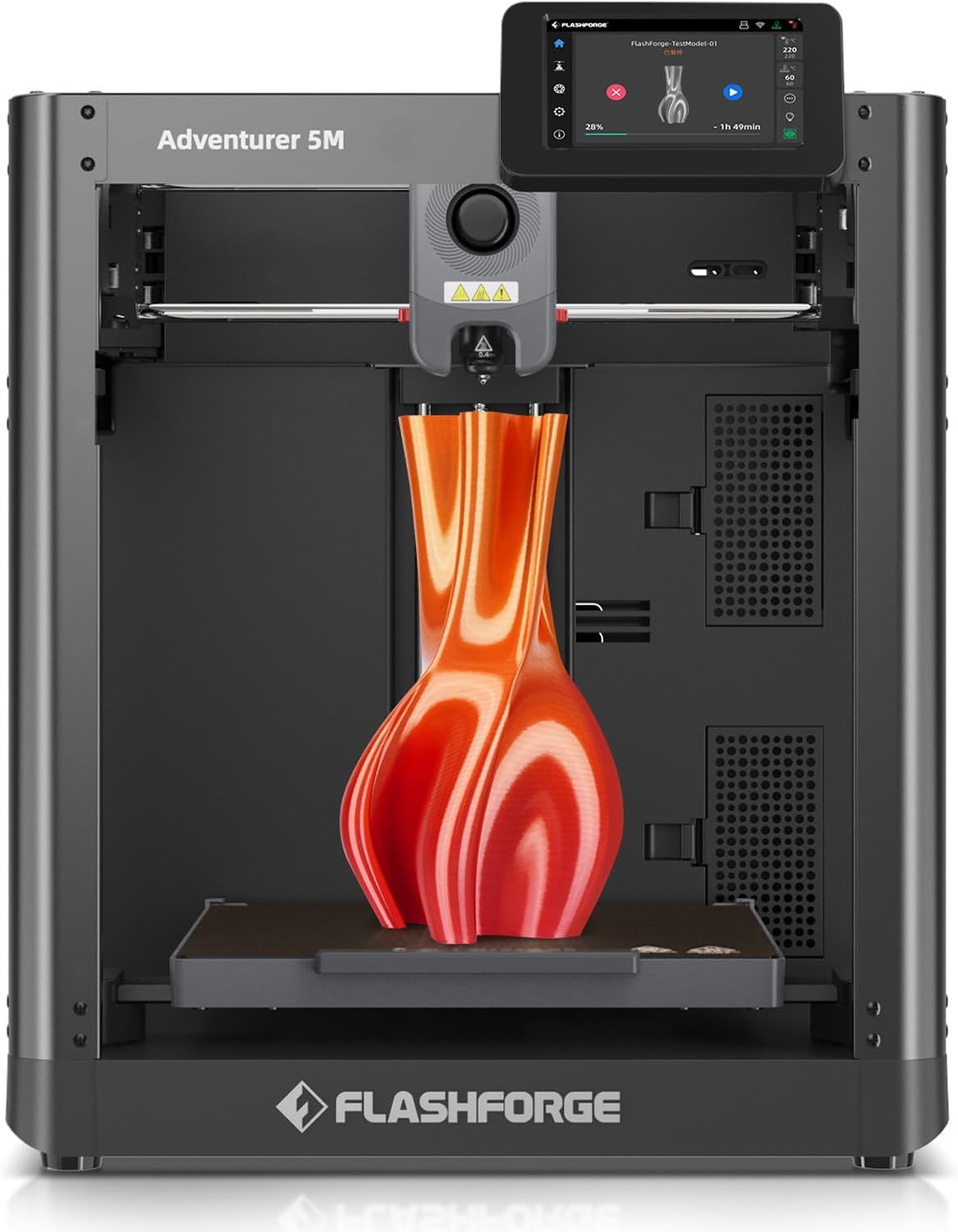 FLASHFORGE 3D-Drucker, Voll Auto-Kalibrierungsdruck mit 1-klick Max 600mm/s Geschwindigkeit, Vollmetall-CoreXY-Struktur Präzises Drucken