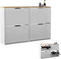 Schuhschrank 2 x, schmal mit 2 Klappen, Planetmöbel