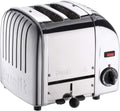 DUALIT Produkt, Klassischer Vario-Toaster mit 2 Scheiben, Edelstahl, handgefertigt in Großbritannien, austauschbare ProHeat Elemente