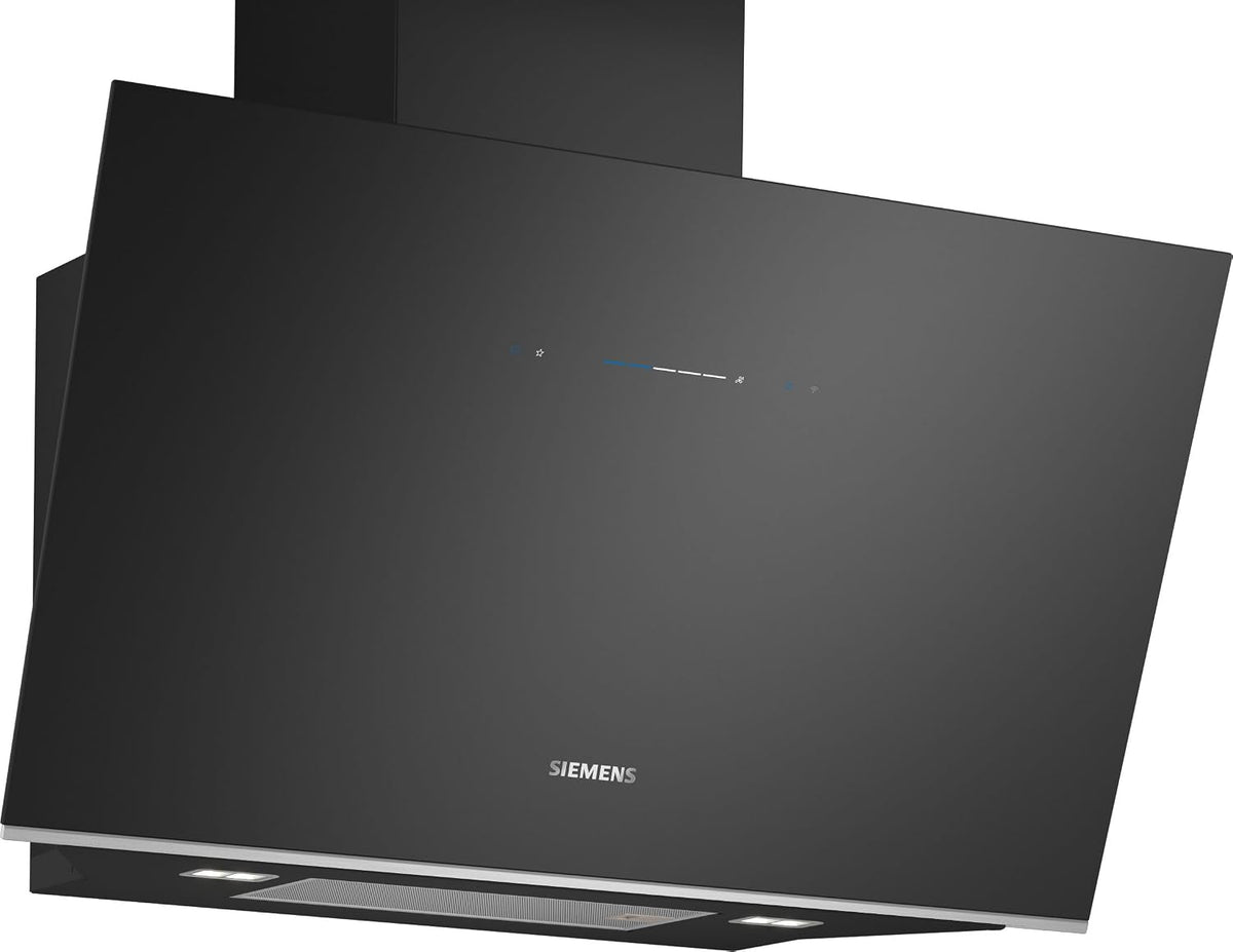 Siemens Wandhauben, iQ700 Smarte Integrierte Wandesse 90 cm Schwarz LC91KLT60