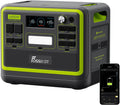 FOSSiBOT Tragbare Powerstation, F2400, Solargenerator 2048Wh LiFePO4 Batterie-Backup mit 2400W 3X AC Ausgängen (4800W Peak) 230V