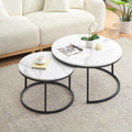 Couchtisch, Marmor Optik, Ginhow