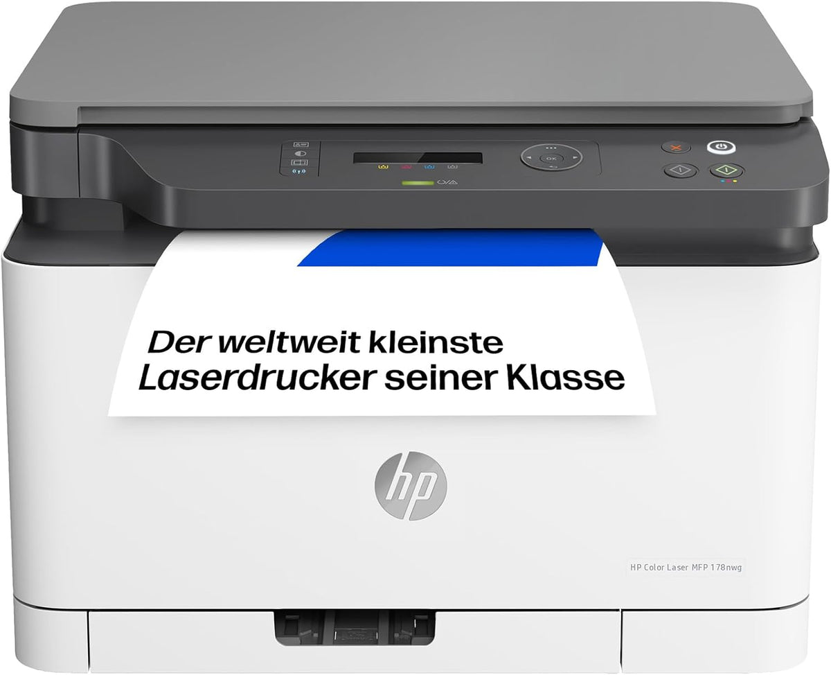 HP Laser,   Color Laser MFP 178nwg Multifunktions-Farblaserdrucker, Drucken, Kopieren, Scannen, Wi-Fi, Ethernet, USB, Smart