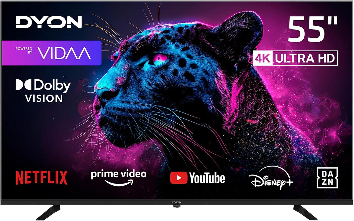 DYON 55 VX-2 55 4K UHD Movie Smart Zoll Smart Fernseher, mit HDR10