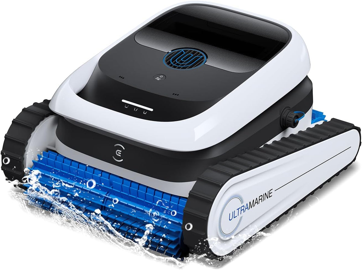 Poolroboter P1 Ultramarine, für Boden und Wände, 180 Min. Akku, bis zu 180m², 4800 GPH UltraPure-Saugkraft, Pool-Saugroboter mit App