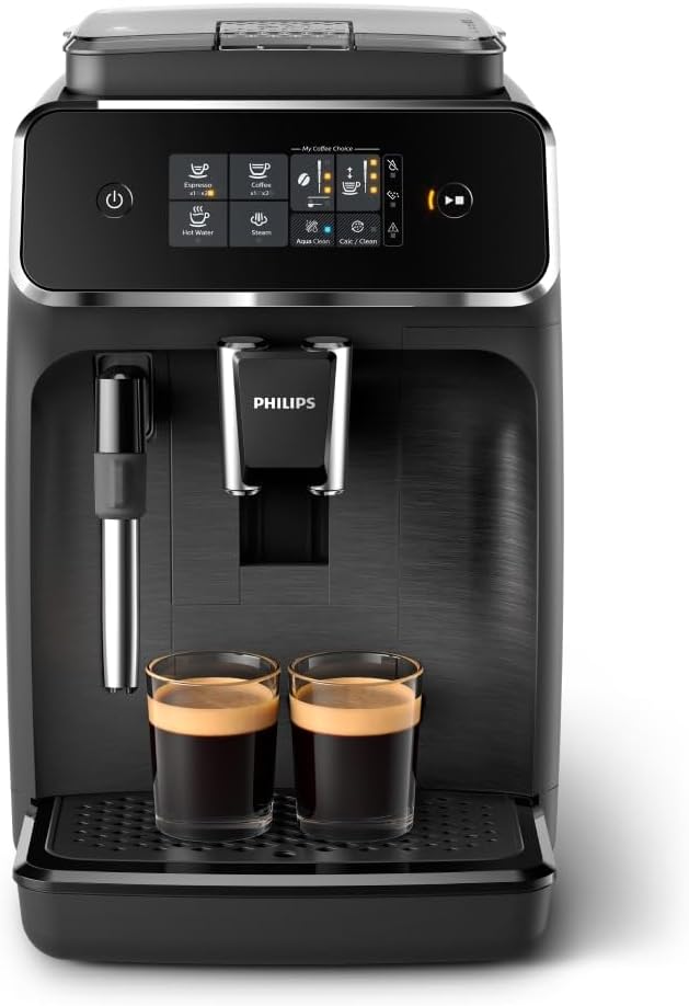 PHILIPS Kaffeevollautomat,   Kaffeevollautomat Panarello 2200 Serie, Schwarz, 2