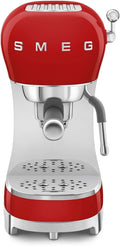 Smeg Espresso- Kaffeemaschine, ECF02RDEU, Cappuccino-Dampfunktion, Thermoblock, großes Tassengehäuse und Doppelkaffeefunktion, 1 L Wassertank