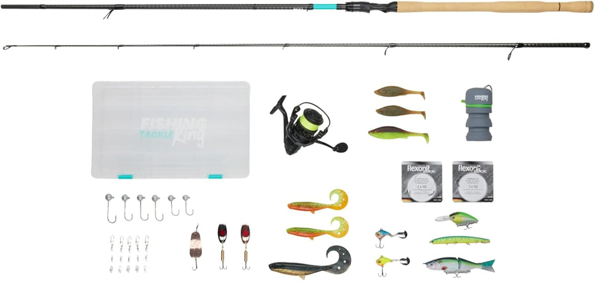Fishing King Tackle Angelsets, - Zielfisch Hecht Angelset