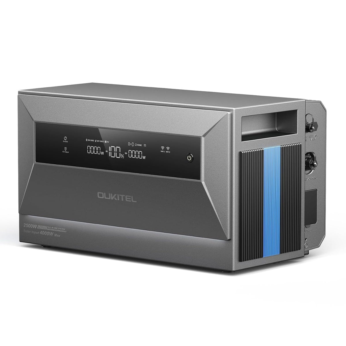 Sxtpikc Balkonkraftwerk-Speicher, 800W Einspeisung, 2500W Notstrom, 4 MPPT, 4000W PV-Eingang, All-in-One