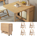 Esstisch Zusammenklappbares, Set, platzsparend, multifunktional, faltbar, Küchentische für kompakte Wohnung, Zuhause, Esszimmer, Generisch