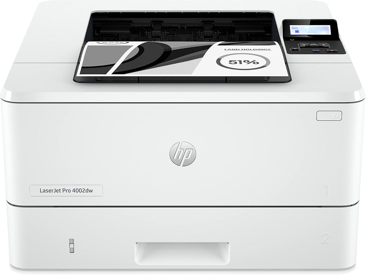 HP 4002dw LaserJet Pro Laserdrucker, Automatischer beidseitiger Druck, Hohe Druckgeschwindigkeit, WiFi, Hi-Speed USB, Ethernet, Smart App