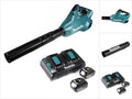 Makita DUB 362 2x18 Volt Akku Laubbläser, Akku-Gebläse + 2 × 6 Ah Akku + DC 18 RD Doppel Ladegerät