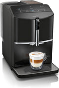 Siemens Kaffeevollautomat, EQ300, Milchaufschäumdüse für Cappuccino, Latte Crema, 5 Kaffee- und Milchgetränke auf Knopfdruck, entnehmbare Brüheinheit