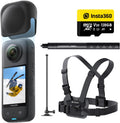 Insta360 X3 360° Schnee-Set wasserdichte Action Kamera, mit 1, 27 cm (1/2 Zoll)-Sensor, 7 K 360°, 72 MP 360° Fotos, Stabilisierung, 8 cm (2