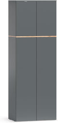 Vicco Hoch- & Midischränke, Mehrzweckschrank Viktor, Anthrazit/Goldkraft Eiche, 68 x 188.6 cm
