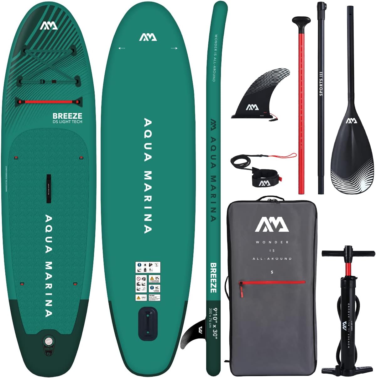 Aqua Marina SUP-Board, Aufblasbare Stand Up Paddle Boards (iSUP) ? Komplett-Sets f?r Erwachsene