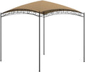 Pavillon, 3 × 3 × 2, 65 m Taupe 180 g/m² mit Stahlkonstruktion, UBVNFGMK