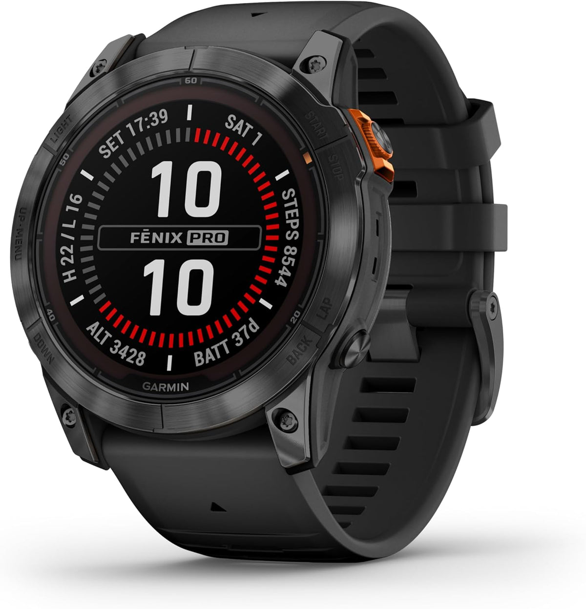 Garmin Smartwatches, Fenix 7X Pro Solar, 51 mm, GPS-Multisport-Smartwatch, Schwarz