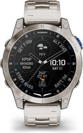 Garmin Smartwatches, - 010-02582-51 - D2™ Mach 1 - Smartwatch mit belüftetem Titanarmband und zusaetzlichem Silikonarmband schwarz