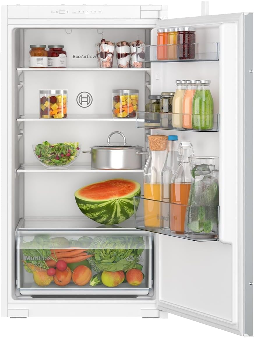 Bosch Kühl-Gefrierkombination, Serie 2 Einbau-Kühlschrank 102.1 x 54.1 cm 165 L Schlepptür KIR31NSE0