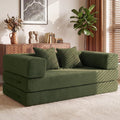 Sofa Schlaf, 160cm Breit, Boneless Couch mit Schlaffunktion 2 Sitzer, Vipbear