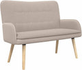 Sofa 2-Sitzer, Hellgrau 115 × 61 × 87 cm Bouclé Polstersofa, Yisssmeng