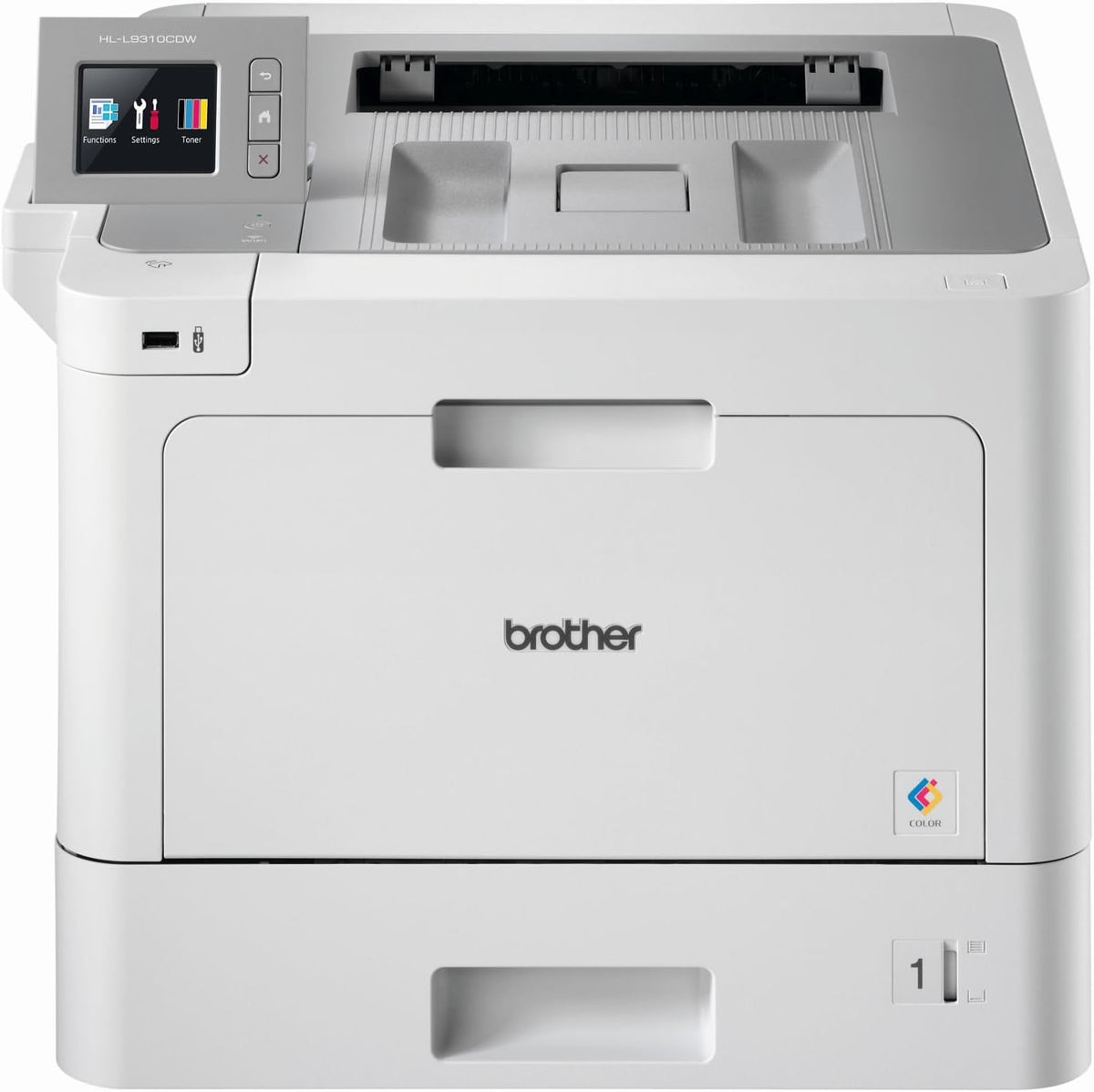 Brother HL-L9310CDW W-LAN Farb Laserdrucker, mit Duplex (2400 × 600 DPI, 31 Seiten/Min.) weiß/grau